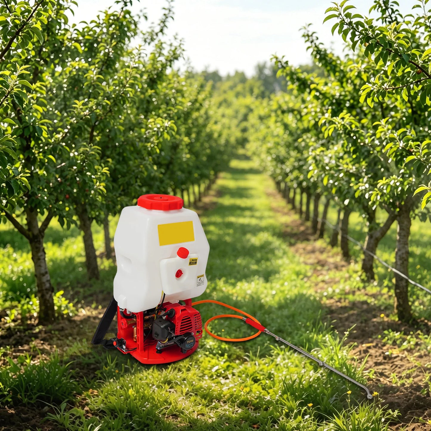 Gas Powered Backpack Sprayer 25.4cc 2-Stroke High Pressure Garden Pump