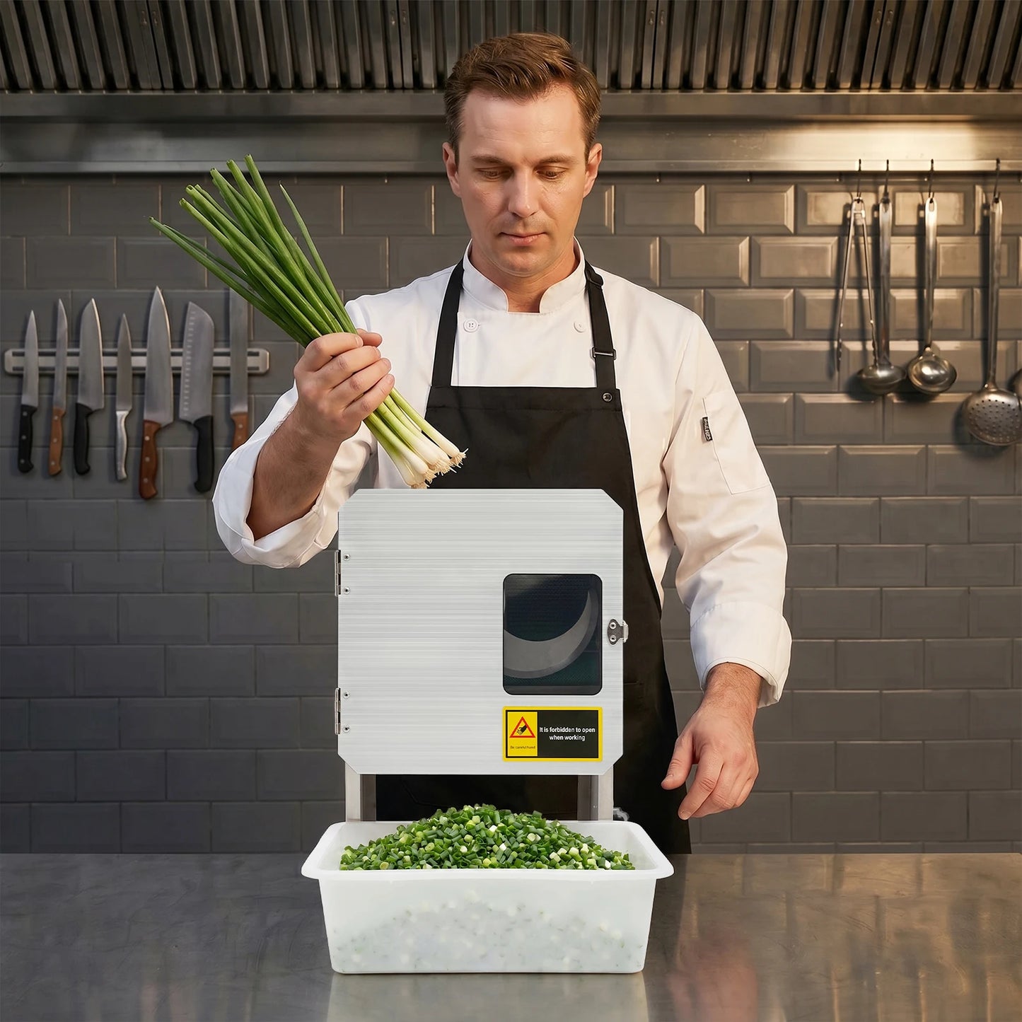 Spring Onion Shredder With Stainless Steel Blades 200W
