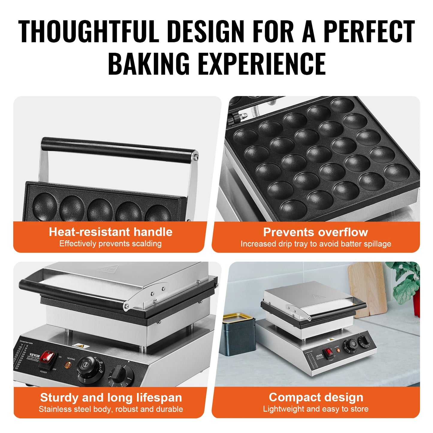 SucceBuy 25P Dorayaki Waffle Maker For Home Kitchen