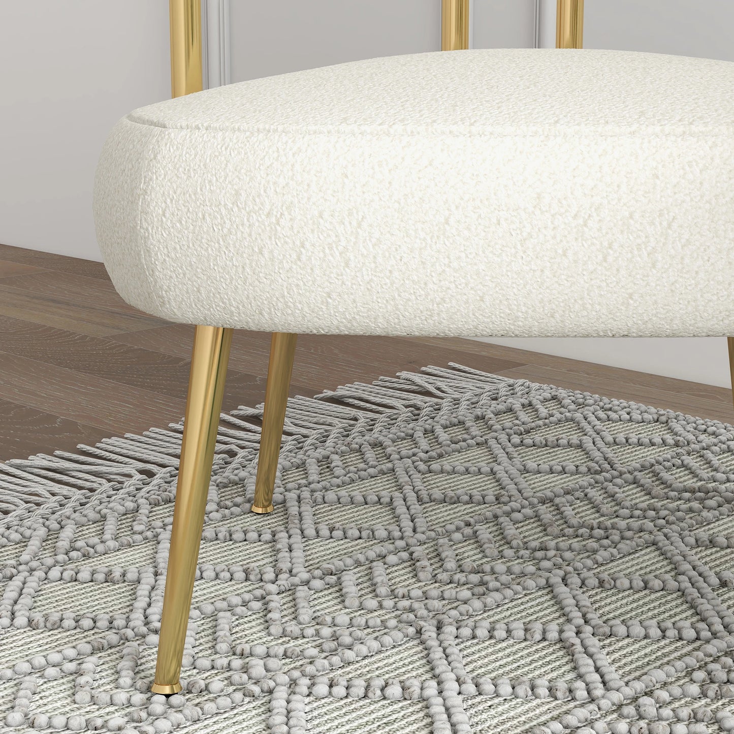 Elegant Mid Century Velvet Accent Chair With Golden Legs