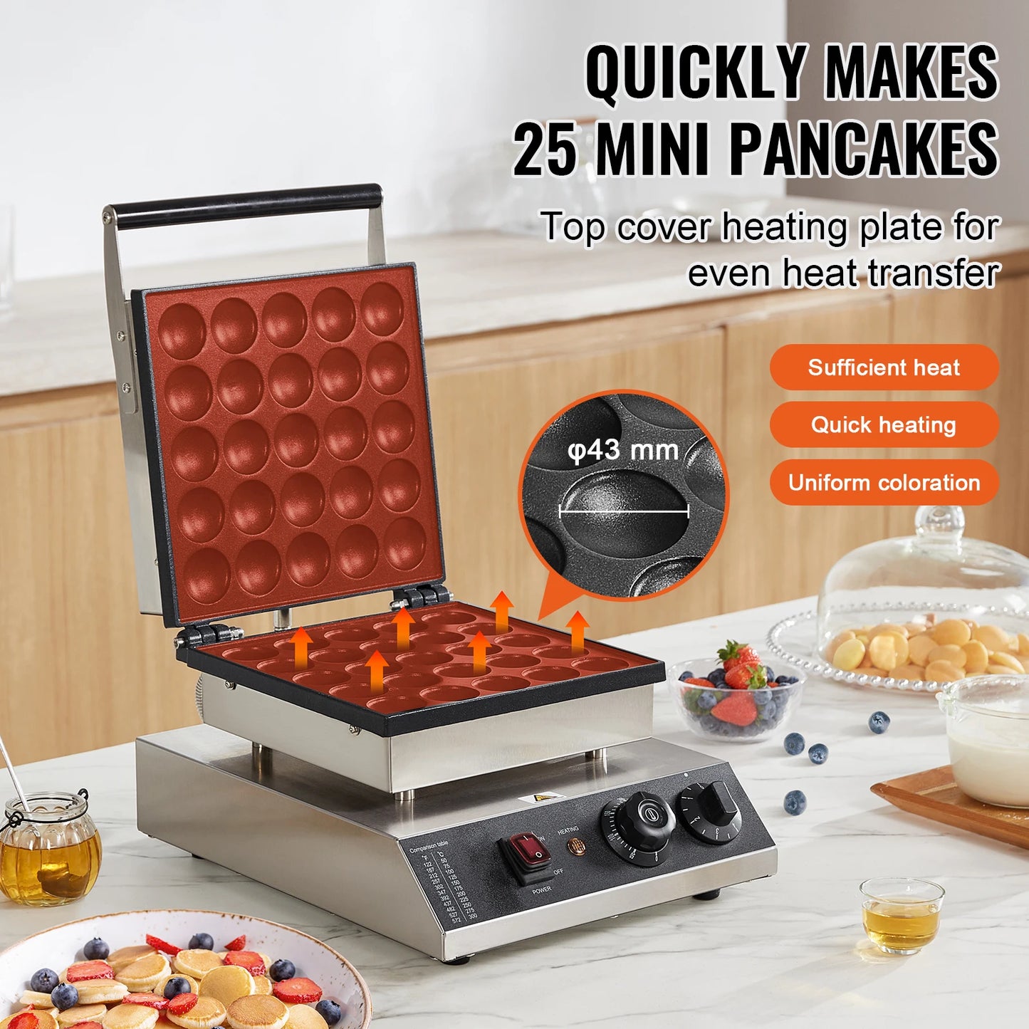 SucceBuy 25P Dorayaki Waffle Maker For Home Kitchen