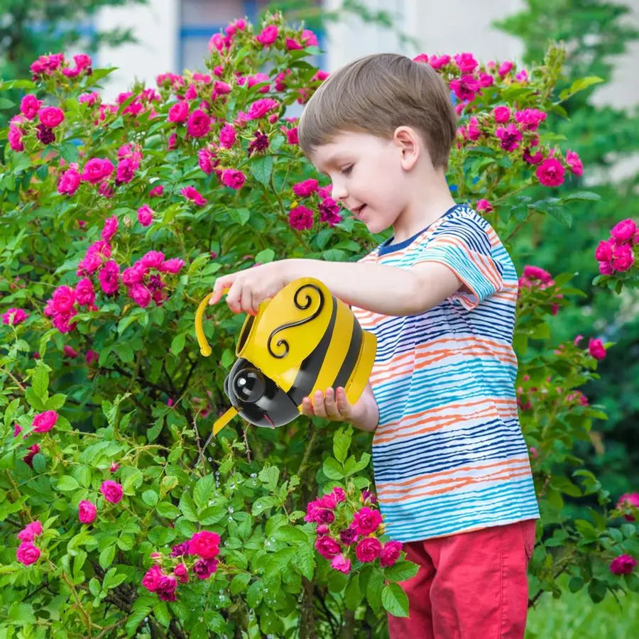 Cute Bee Watering Can for Indoor Outdoor Plants Handmade Decor