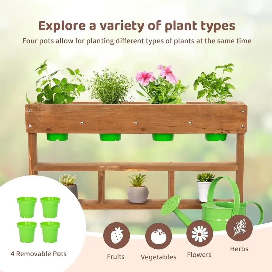 Potting Bench With Removable Sink For Outdoor Gardening