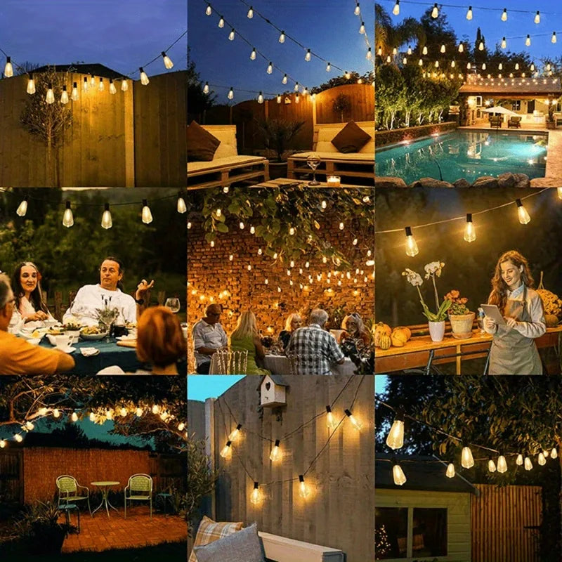 MIMIRGB Outdoor String Lights LED Bulbs for Patio and Garden