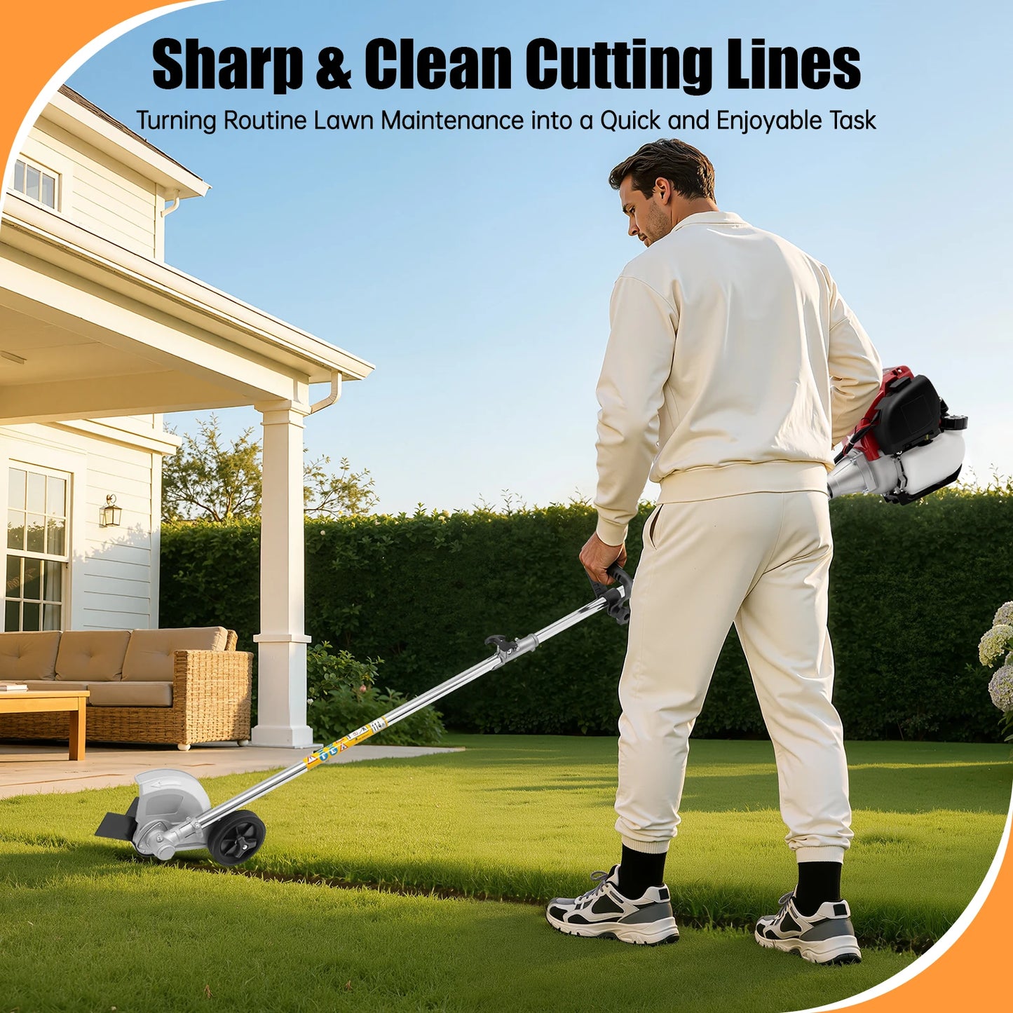 CNCEST 4-Stroke Gas Brush Cutter 8500 RPM With 2T Blade
