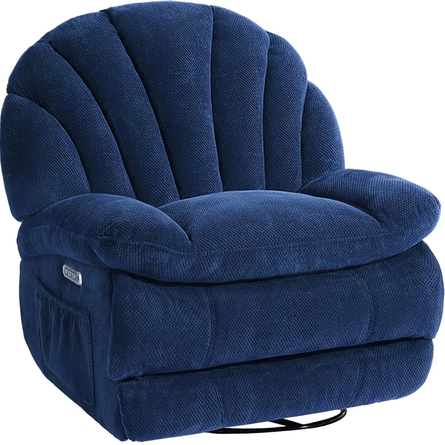 Dual Motor Power Swivel Rocker Recliner Chair With Adjustable Backrest