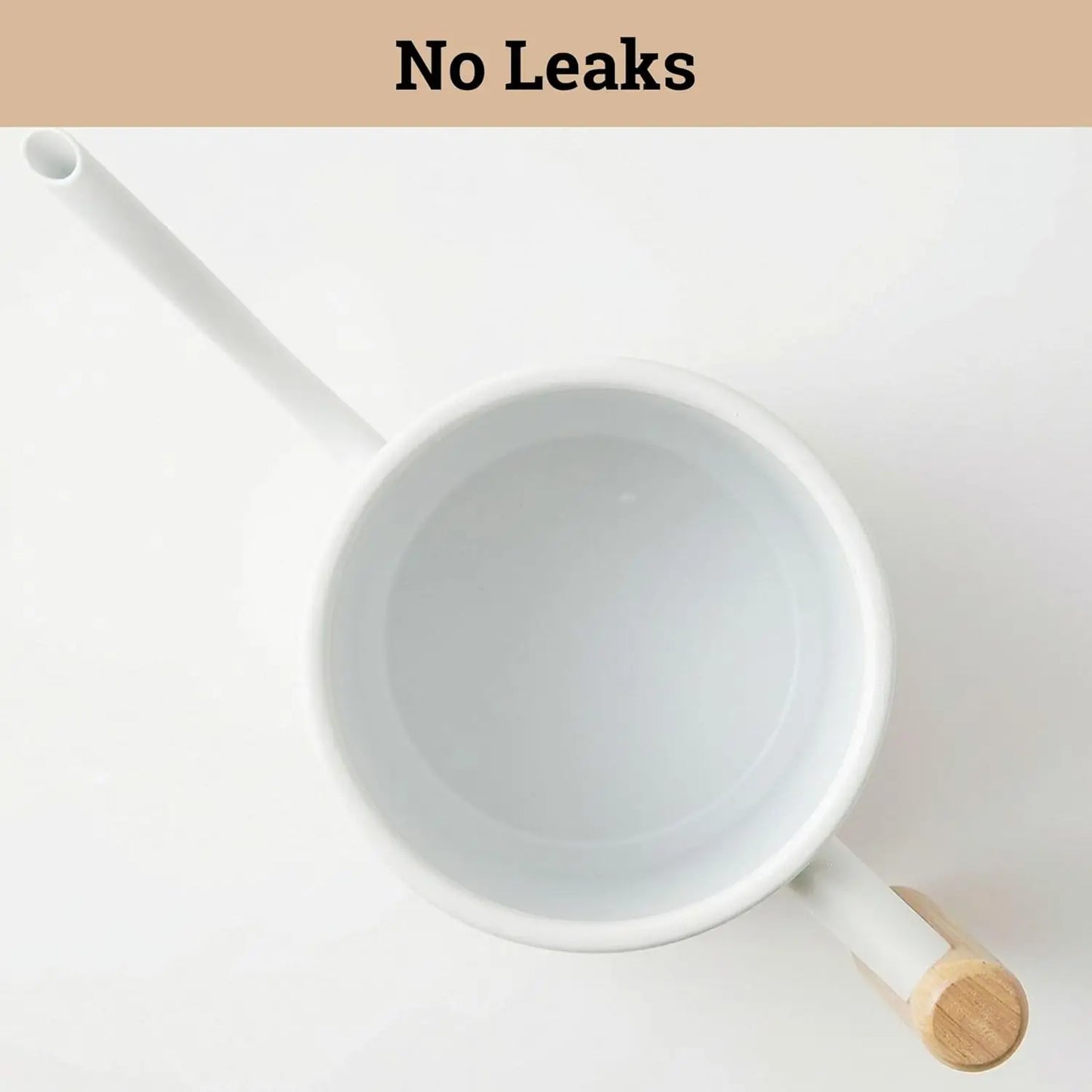 Indoor Watering Can With Long Spout And Wood Handle