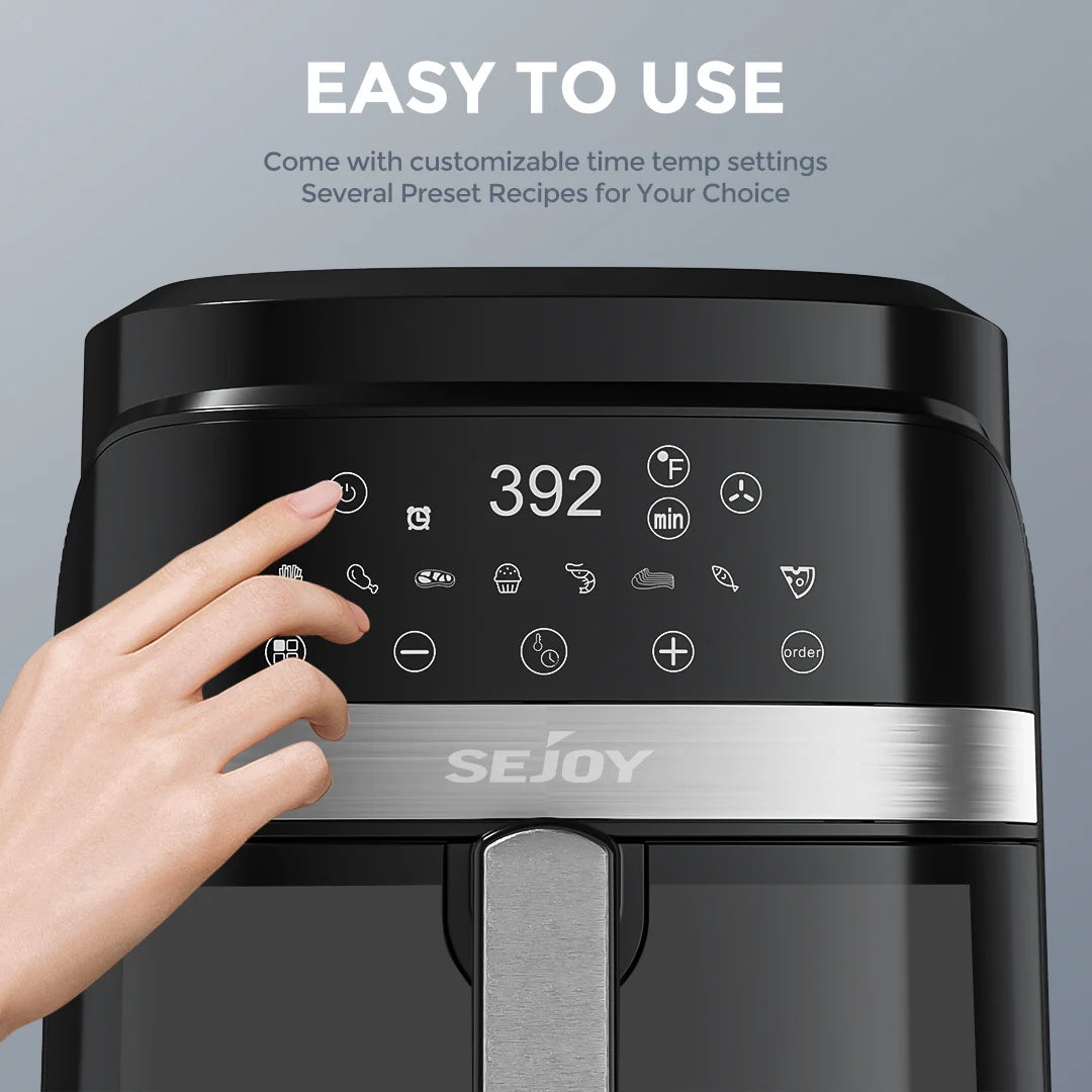 SEJOY Air Fryer 8 In 1 Countertop Oven Oilless Cooker