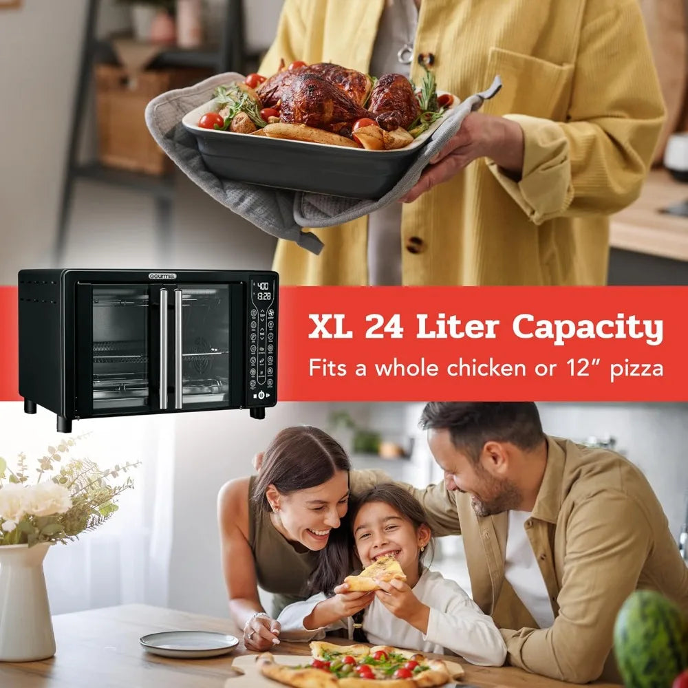 XMSJ Toaster Oven Air Fryer Combo With 17 Presets Digital