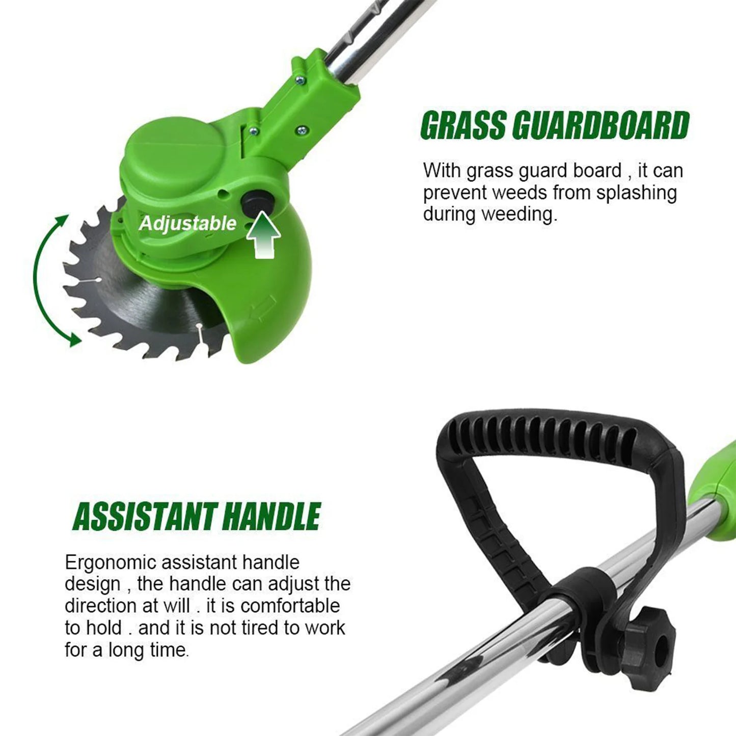 2-In-1 Cordless Lawn Mower Brushless Edger Trimmer 650W 24V