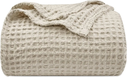 Ultra Soft Waffle Weave Blanket Lightweight Breathable Home Decor