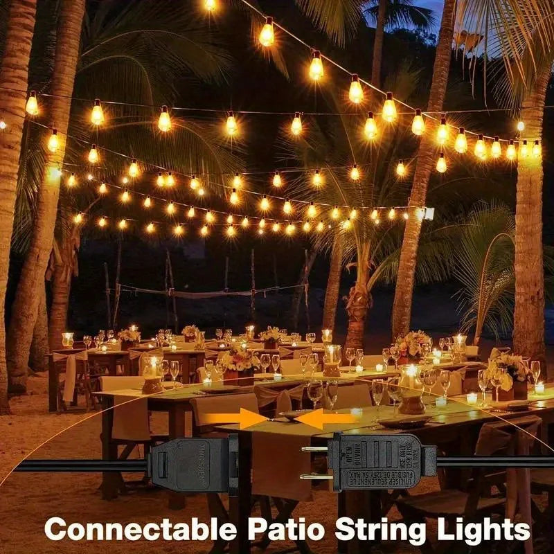 MIMIRGB Outdoor String Lights LED Bulbs for Patio and Garden