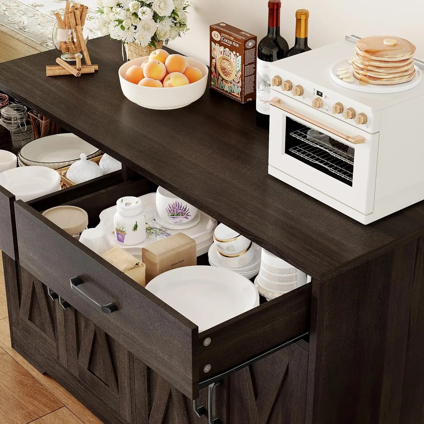 Buffet Cabinet With Storage Modern Farmhouse Kitchen Sideboard