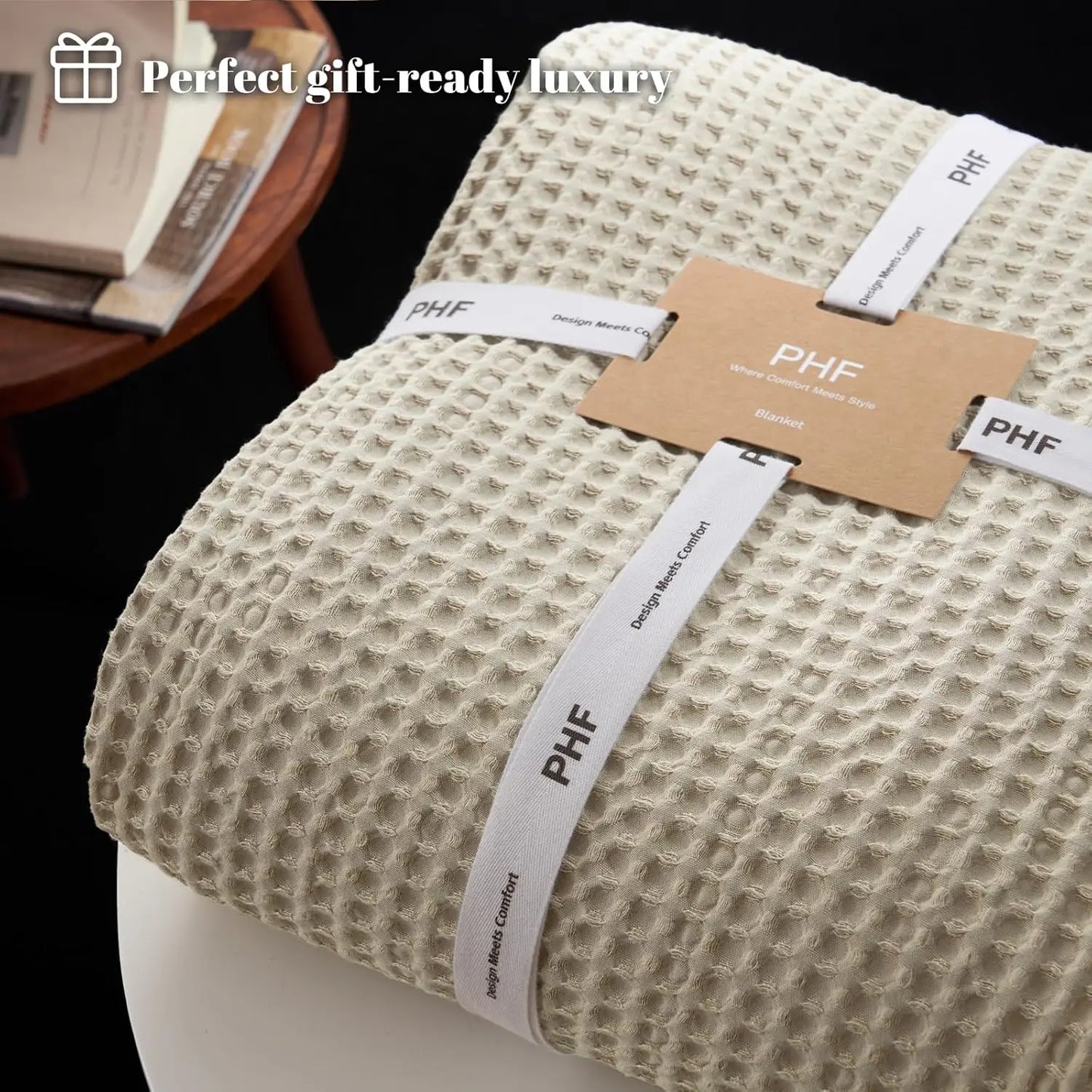 Ultra Soft Waffle Weave Blanket Lightweight Breathable Home Decor