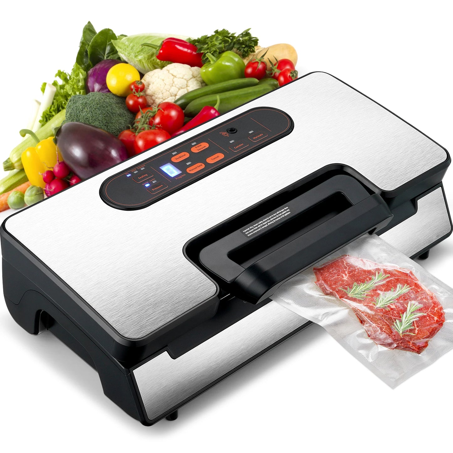 SucceBuy Vacuum Sealer 90Kpa 130W With Free Vacuum Bags